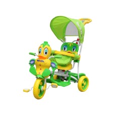 3-колісний дитячий велосипед-візок SporTrike з качкою, зелений