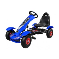 Веломобіль з надувними колесами Ramiz GoKart Racing XL, блакитний