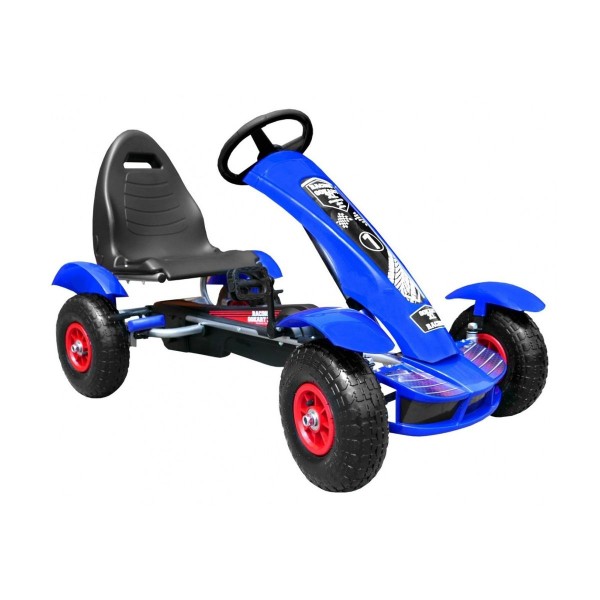 Веломобіль з надувними колесами Ramiz GoKart Racing XL, блакитний