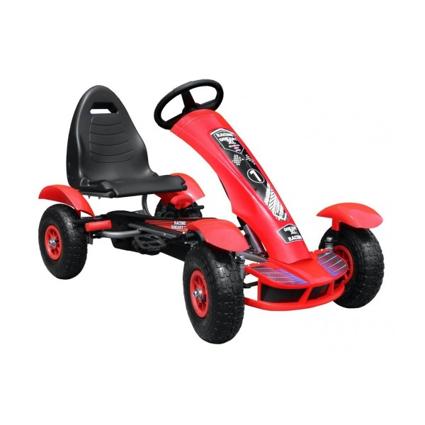 Веломобіль з надувними колесами Ramiz GoKart Racing XL, червоний