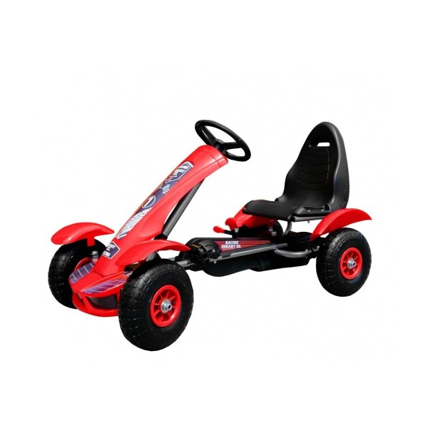 Веломобіль з надувними колесами Ramiz GoKart Racing XL, червоний