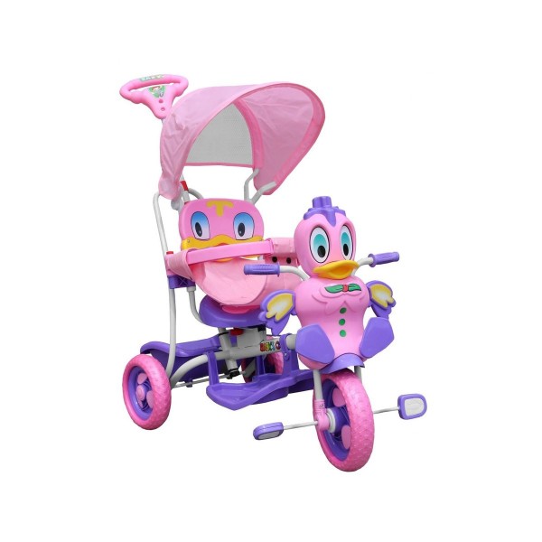 3-колісний дитячий велосипед-візок SporTrike з качкою, фіолетовий 