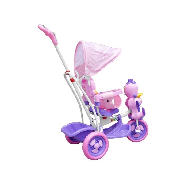 3-колісний дитячий велосипед-візок SporTrike з качкою, фіолетовий 