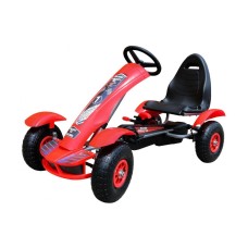 Веломобіль з надувними колесами Ramiz GoKart Racing XL, червоний