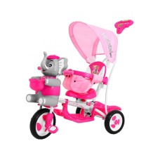 3-колісний дитячий велосипед-візок SporTrike з слоником, рожевий