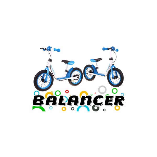 Біговел з надувними шинами SporTrike Balancer, синій