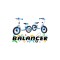 Біговел з надувними шинами SporTrike Balancer, синій