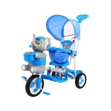 3-колісний дитячий велосипед-візок SporTrike з слоником, блакитний