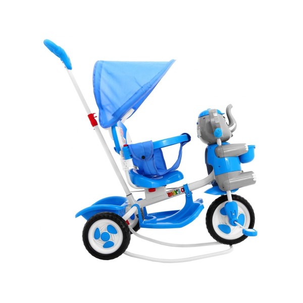 3-колісний дитячий велосипед-візок SporTrike з слоником, блакитний