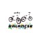 Біговел з надувними шинами SporTrike Balancer, білий