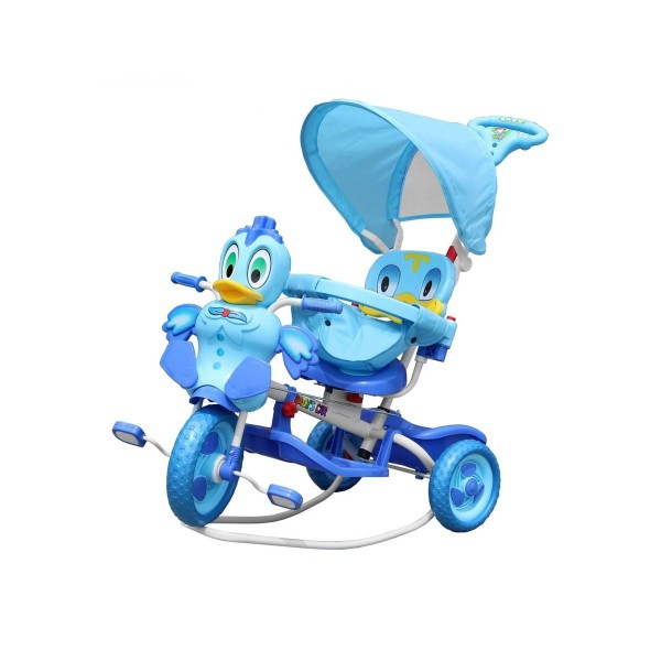 3-колісний дитячий велосипед-візок SporTrike з качкою, блакитний