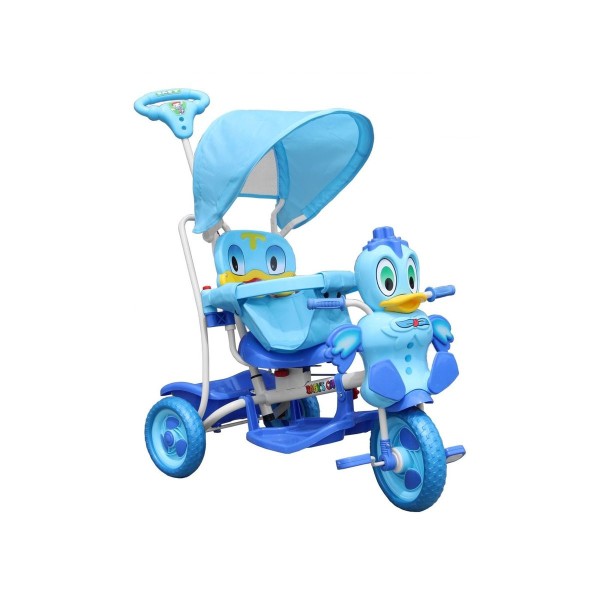 3-колісний дитячий велосипед-візок SporTrike з качкою, блакитний