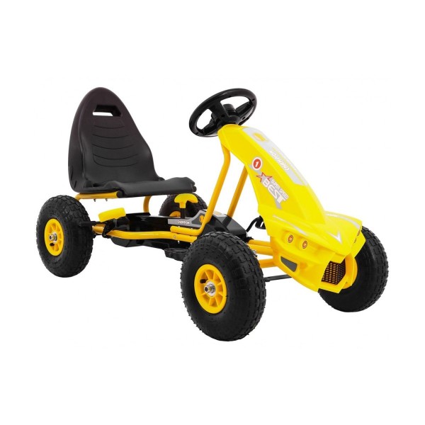 Веломобіль з надувними колесами Ramiz GoKart Champion, жовтий