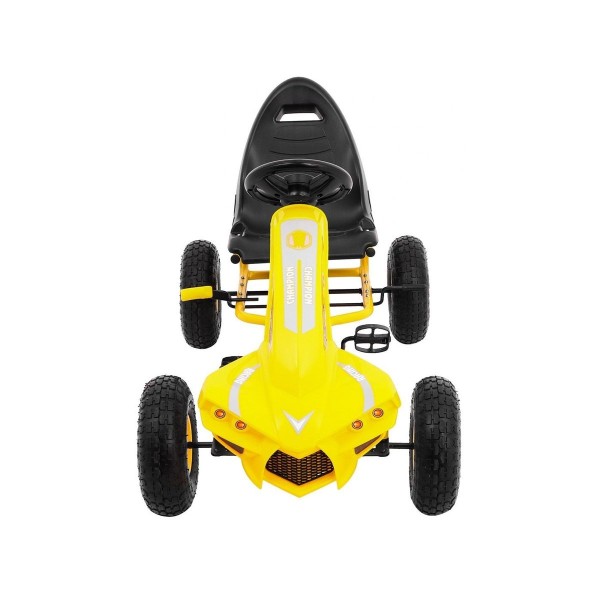 Веломобіль з надувними колесами Ramiz GoKart Champion, жовтий