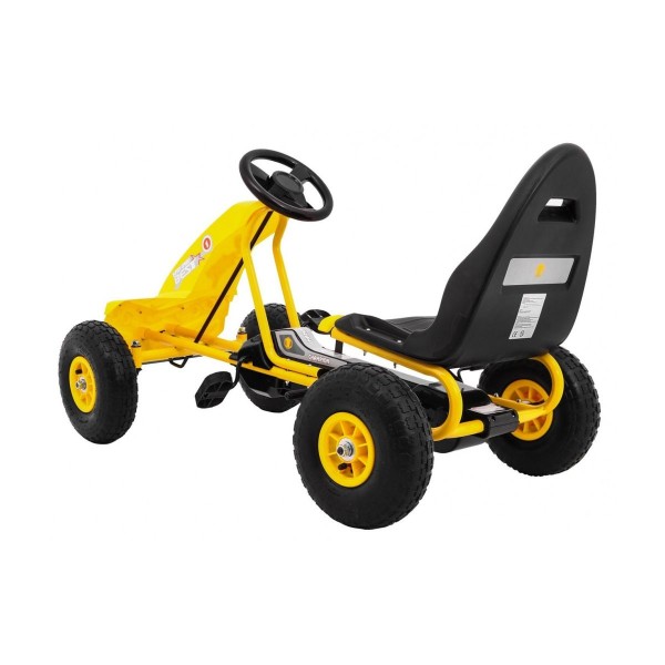 Веломобіль з надувними колесами Ramiz GoKart Champion, жовтий