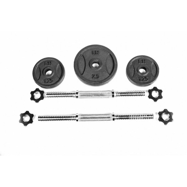 Гантелі набірні металеві RN-Sport 2x8,5кг