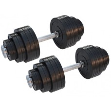 Гантелі набірні обгумовані RN-Sport 2x23кг