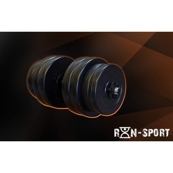 Гантель набірна композит RN-Sport 30кг