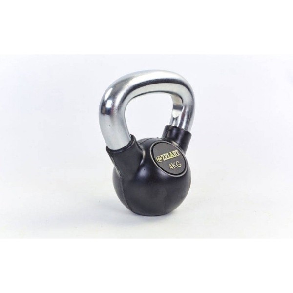 Гиря обгумована з хромованою ручкою 4 кг York ТА-5162-4