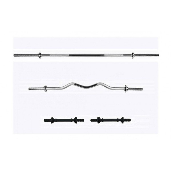 Набірні штанги та дві гантелі RN-Sport 160 кг + Рукавички