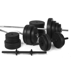 Чотири грифи + 85 кг дисків