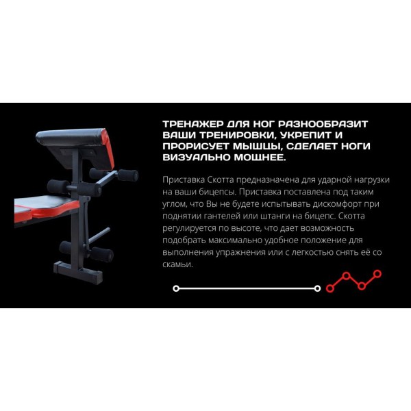 ТОП! Лавка для жиму ReadMeBlack + Штанга 83 кг, гриф W, гантелі RN-Sport