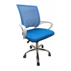 Крісло офісне Bonro 619 DQ біло-синє