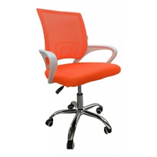 Крісло офісне Bonro 619 DQ біло-оранжеве