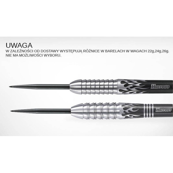 Дротики для дартсу Harrows FIRE 90% Steeltip