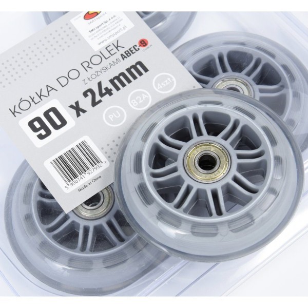 Колеса SMJ BS 90x24мм 4шт + Підшипники ABEC-9