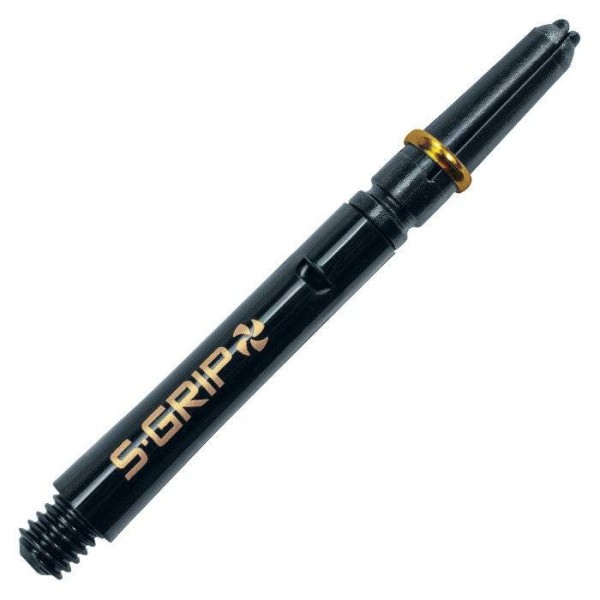 Хвостовик для дротиків Harrows Supergrip Spin Medium чорно-золотий