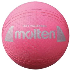 Волейбольний м’яч Molten S2Y1250-P Soft Volleyball гумовий рожевий