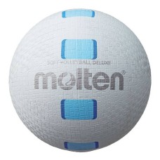 Волейбольний м’яч Molten S2Y1550-WC Soft Volleyball Deluxe гумовий біло-блакитний