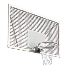 Баскетбольний щиток + обруч з сіткою Interplastic 180x105см сталь