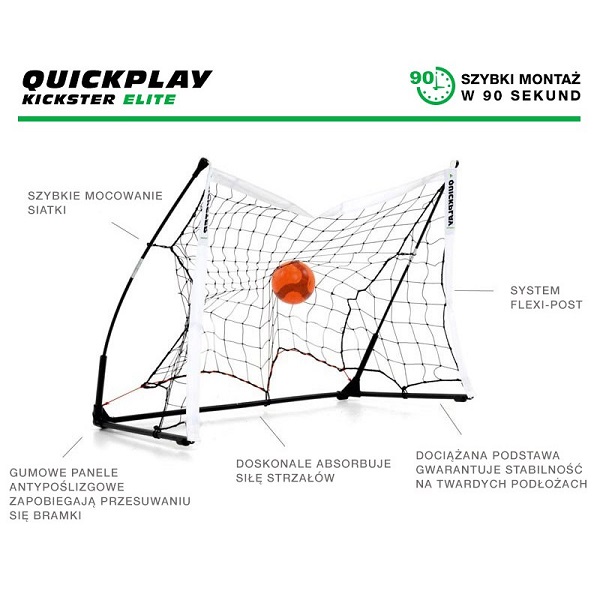Футбольні ворота Qquickplay Kickster Elite Skrzat 3x1м