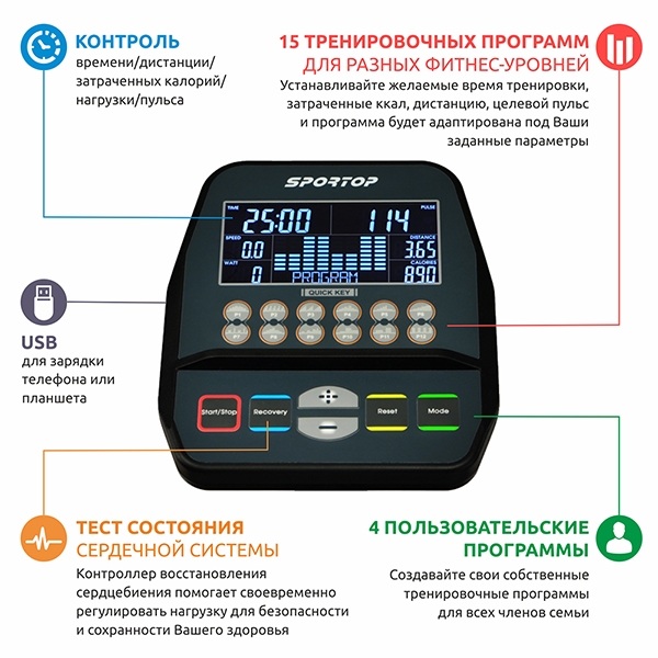 Велотренажер Sportop U60