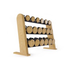 Гантельний ряд зі стійкою NOHRD Dumbbells Oak