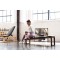 Складана лавка NOHRD TriaTrainer Exercise Bench Classic Walnut, шкіра