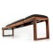 Складана лавка NOHRD TriaTrainer Exercise Bench Classic Walnut, шкіра