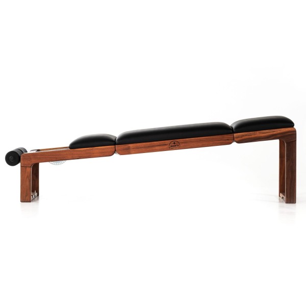 Складана лавка NOHRD TriaTrainer Exercise Bench Classic Walnut, шкіра