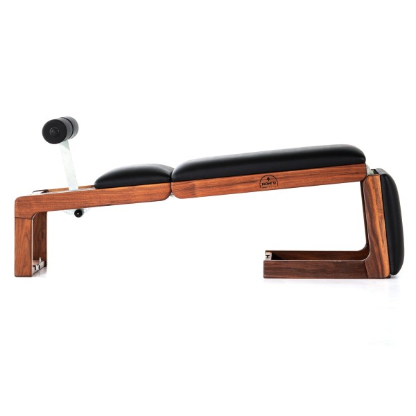 Складана лавка NOHRD TriaTrainer Exercise Bench Classic Walnut, шкіра