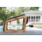 Складана лавка NOHRD TriaTrainer Exercise Bench Classic Walnut, шкіра