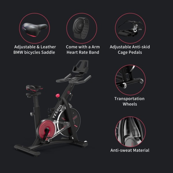 Велотренажер-спінбайк Xiaomi Yesoul Spin Bike S3, білий