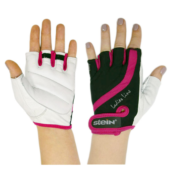 Жіночі рукавички для фітнесу Stein Betty, M, чорно-червоні