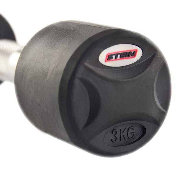 Гантель обгумована з фіксованою вагою Stein, 3кг