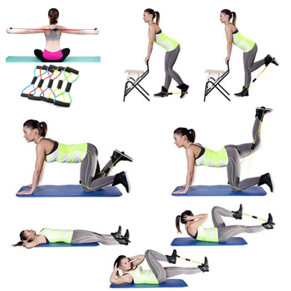 Трубчастий еспандер з ручками Stein 8×12×1000 мм