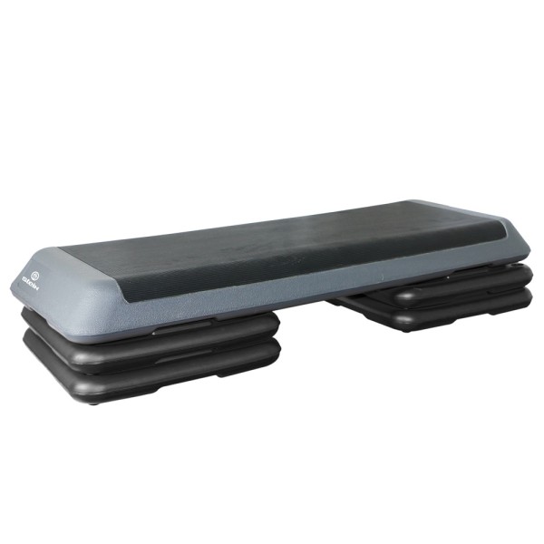 Степ-платформа Stein 3-х рівнева, чорно-сіра