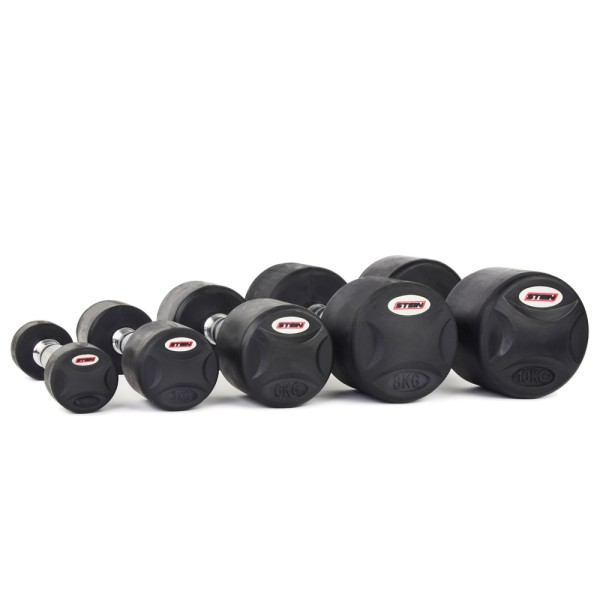 Гантель обгумована з фіксованою вагою Stein, 6кг