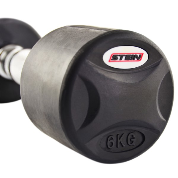 Гантель обгумована з фіксованою вагою Stein, 6кг