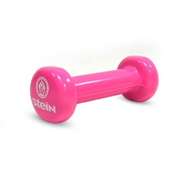 Гантель вінілова Stein 0,5кг, рожева